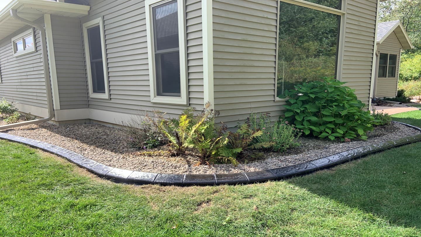 Foundation Plantings & Curbing in Medford, MN